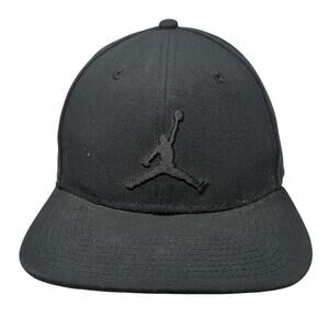 Air Jordan Jumpman Snapback Hat Black One Size Adjustable Embroidered 6 Panel